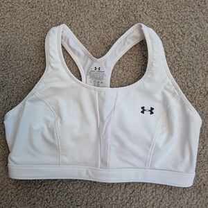 Under Armour Women's Classic White Sports Bra Large